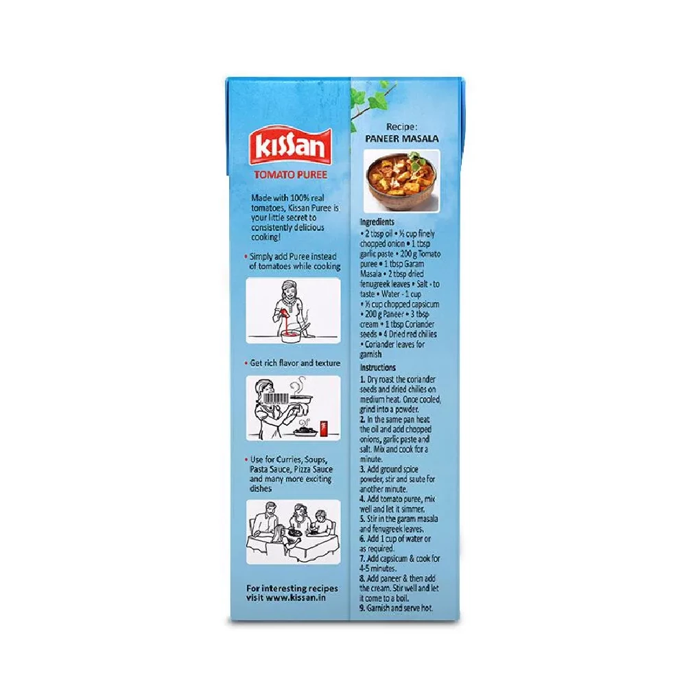 Kissan Tomato Puree, 200 g Carton-3.webp